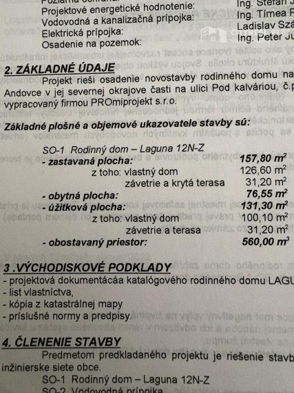 Ponúkam na Predaj krásnu Novostavbu rodinného domu Andovce