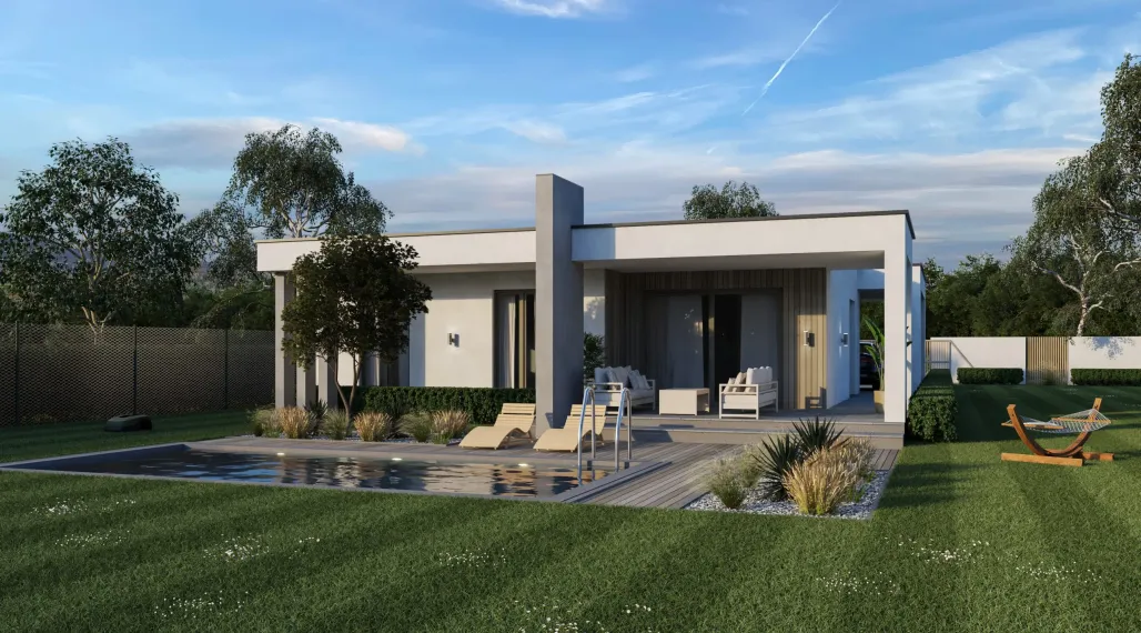 Na PREDAJ 4 izbová moderná a dizajnová NOVOSTAVBA 10km od NZ