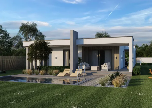 Na PREDAJ 4 izbová moderná a dizajnová NOVOSTAVBA 10km od NZ